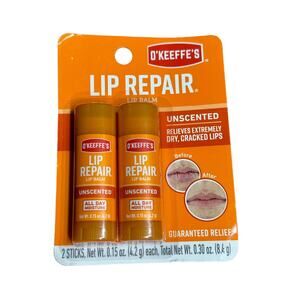 O'Keeffe's O’Keefes Lip Repair Unscented Lip Balm .15 Oz 2 Sticks